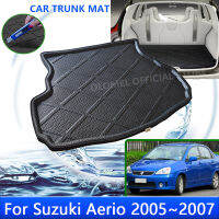 สำหรับ Suzuki Liana 2007 Aerio Baleno Sedan Htach 2005 2006ส่วน Trunk Mat ทนอุณหภูมิสูงพรมอุปกรณ์เสริม1x