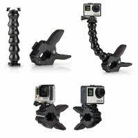 ปรับขากรรไกร F LEX ห่านคอเมายืนเมาขาตั้งกล้องสำหรับ GoPro ฮีโร่12 11 10 9 8 7 6 5 4 3 SJ5000การกระทำกล้อง