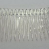20 Clear Plastic Hair Clips Side Combs Pin Barrettes 70X40mm for Ladies Clear Plastic Side Combs Pin Barrettes
