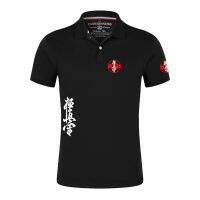 Kyokushin เสื้อคาราเต้2023ผู้ชาย,เสื้อโปโลแขนสั้นสีทึบเสื้อกีฬาผ้าฝ้ายออกแบบลำลองฤดูร้อน