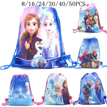 Disney Frozen Elsa Anna and Olaf Drawstring Bag