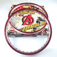 วงล้อCOMแท้ ADVENTURE 1.40-17 เจาะตา สีแดง/เงิน รหัสสินค้า 044684