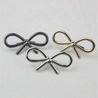 【YF】 2pcs Metal Bowknot Buckle New Style Decoration Shoes Clasp for Handbag Bag Garments Hardware Closure Parts Accessories