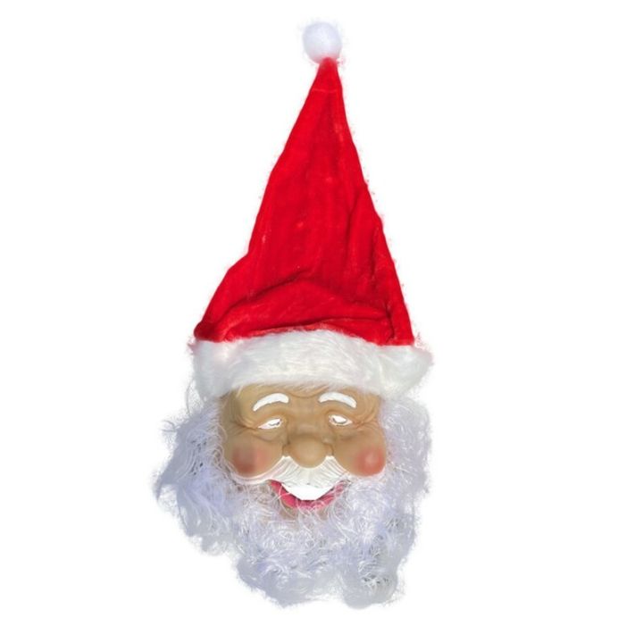 merry-christmas-santa-claus-latex-mask-outdoor-ornamen-cute-santa-claus-costume-masquerade-wig-beard-dress-up-xmas-party