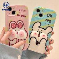 เคสสำหรับ iPhone 15 11 14 13 12 Pro Max X XR Xs Max 8 7 6 Plus SE 2020การ์ตูนกระต่ายตลกลูกสุนัข3D ใบหน้าใหญ่เลนส์เคสโทรศัพท์ฝาครอบด้านหลังเนื้อนิ่ม TPU ป้องกันเต็มรูปแบบ