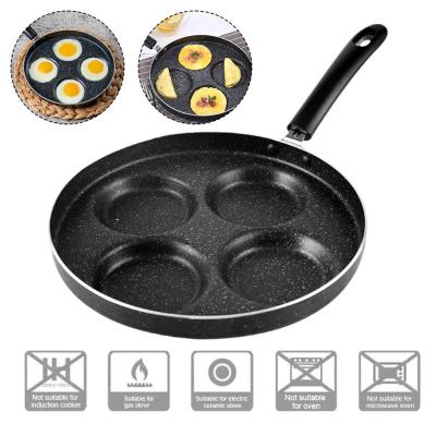 Special Pot For Egg Dumplings Four Hole Frying Pan Pan Non Frying Household Use Pan 28cm Love Stick D9W2