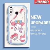 JIUMOO เคสสำหรับ Infinix Smart 4 X653 4C สมาร์ทเคสโทรศัพท์ลายการ์ตูนน่ารักเมโลดี้แบบออริจินัลขอบซิลิโคนเหลวเคสคลุมทั้งหมดตัวปกป้องกล้องถ่ายรูปเลนส์เคสฝาหลังกรอบนิ่ม