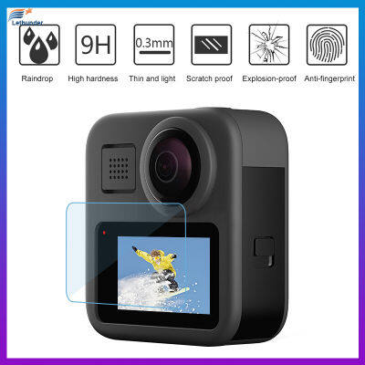 สำหรับ GoPro Max จอแสดงผล LCD ป้องกันหน้าจอฟิล์มกระจกนิรภัยป้องกันฟิล์มป้องกัน