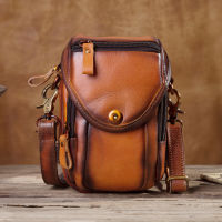 Fashion Original Leather Multifunction Pouch Hook Waist Pack Cross-body Bag Case 6" Phone Pouch Waist Belt Bag 269-lb