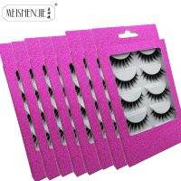 [LWF ร้อน] ✓♘☇MEISHENJIE Full False Eylashes Super Fluffy 3d Mink Fake Lashes 5คู่ Lashes Mink ขนตาธรรมชาติ Gorgeous Make Up Maquiagem