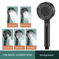 5 Mode Pressure Boost Shower Multifunction Adjustable Large Yield Nozzle Massage Accessory