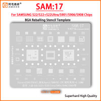 Amaoe SAM17 BGA ลายฉลุ Reballing สําหรับ SAMSUNG EXYNOS220 SM8450 CPU S22 / S22 + / S22Ultra / S901 / S906 / S908 S5520 WCN6851 PM8450 WCD9380