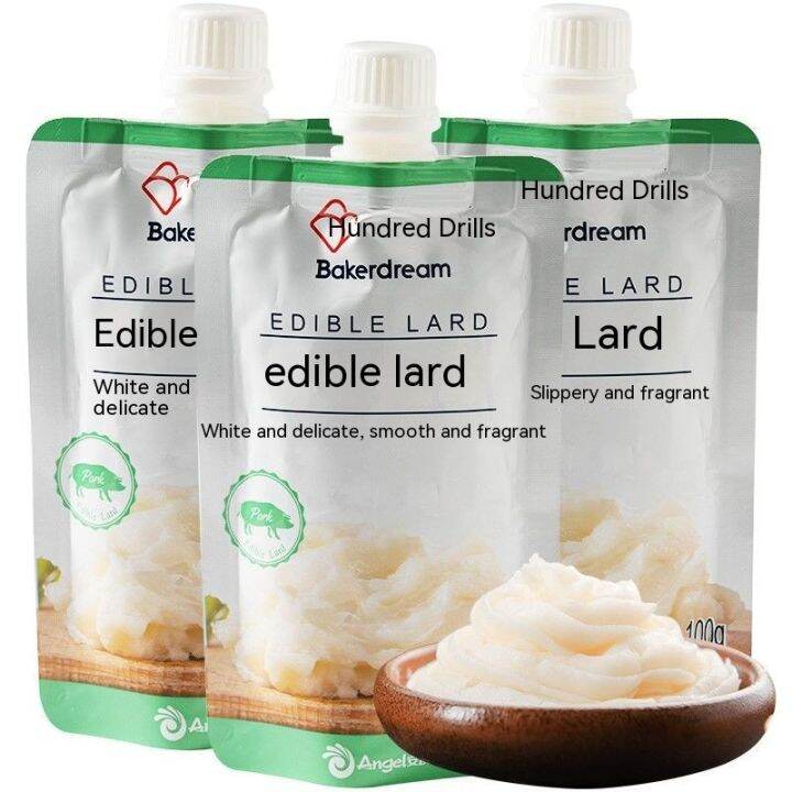 Lard, edible mixed rice pig suet, biscuit, egg yolk, white butter