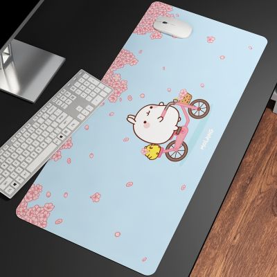 Anime Cute MOLANG mouse pad Deep Forest Firewatch Laptop Gamer Mousepad Gaming Mouse Pad Large Locking Edge Keyboard Deak Mat