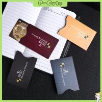 P-CUTE 5PCS ความปลอดภัย บัตรเครดิต ธนาคาร ป้องกันการโจรกรรม ผู้ถือบัตร การปิดกั้น RFID ปกป้องกรณีปก กระเป๋าสตางค์