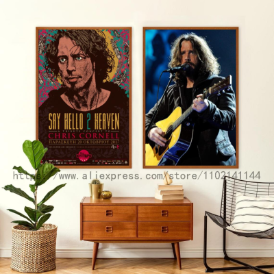 Chris Cornell Singer ตกแต่ง Art โปสเตอร์ผนังส่วนบุคคลของขวัญ Modern Family ตกแต่งห้องนอนผ้าใบ Posters