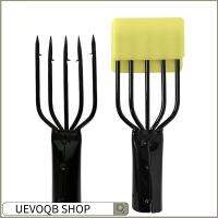 UEVOQB SHOP เหล็กไร้สนิม ตกปลาหอกฉมวกส้อม สีดำสีดำ คมคมคม Fshing Fork 2023 อุปกรณ์จับปลา ส้อมกิ๊กหอกหนามปลา ทนทานและทนทาน