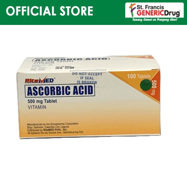 Ascorbic Acid Ritemed® Lazada Ph