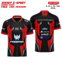 2023 Jersey GAMING CUSTOM FREE NICKNAME And - PREDATOR