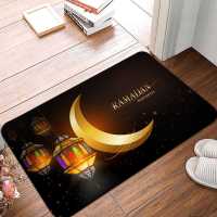 Welcome Mat Eid Mabarak Ramadan Kareem Entrance Doormat Bedroom Living Room Hallway Carpet Soft Anti-slip Balcony Area Rug