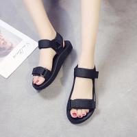 Fashion Woemn Sandals พร้อมส่ง! รองเท้าแตะรัดส้น 2สาย น้ำหนักเบาสบาย ไม่ลื่น เพิ่มความมั่นใจในทุกการเดินทาง สไตล์เกาหลี รุ่น beach Shoes LTH049