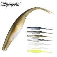 【cw】 Spinpoler 4.72 quot; Soft Plastic TPR Floating Fluke Jerk Bait Shad Silicone Artificial Swimbait Freshwater 5pc !