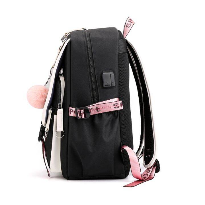 large-school-bags-for-teenage-girls-usb-port-canvas-schoolbag-student-book-bag-fashion-black-pink-teen-school-backpack