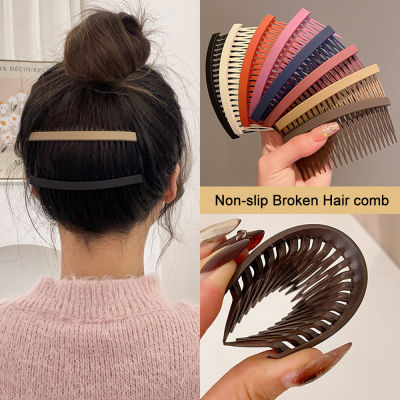 Headdress Styling Tools Broken Hair Inverted Comb Non-slip Back Head Hair Comb Broken Hair Finishing Hairpin