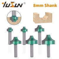 YUSUN 8MM Shank Open End แกะสลัก Bit Router Bit Woodworking Milling Cutter สําหรับไม้ Bit Face Mill Carbide Cutter End Mill