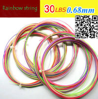 Free shipping(10pcslot) AB79 30 lbs badminton Strings badminton racket genuine NANO rainbow string