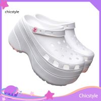 Chicstyle รองเท้าแตะแพลตฟอร์ม ส้นหนา น่ารัก 1 คู่ สําหรับผู้หญิง