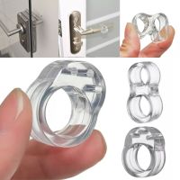 Transparent Silicone Buffer Door Stoper Door Handle Anti-collision Covers Ring Wall Furniture Protective Safety Shockproof Pad