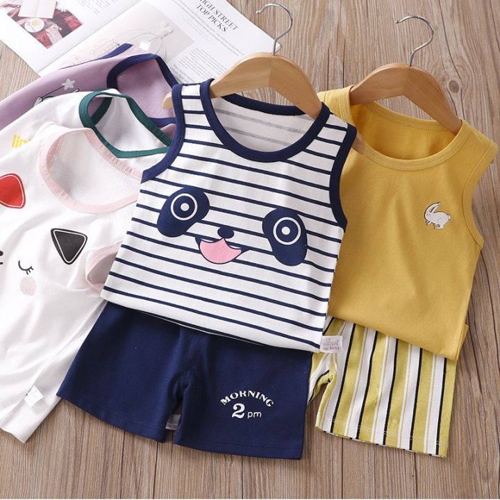 พร้อมส่ง-เสื้อเด็กเสื้อยืดเด็กหลากสี-ลายสัตว์น่าร้ากกก-ราคาถูกใจ