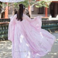 XinHuaEase Hanfu Women Pink Chinese Traditional Dress Dance Fairy Costume Plus Size Cosplay Female Princess Clothing Carnival