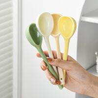 1PC Japanese Style Ceramic Spoon Long Handle Teaspoon Heat-resistant Hand-painted Cute Spoon for Both Adults and Children Serving Utensils