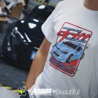 Attitude Japan JDM เสื้อยืดแขนสั้น ผ้าฝ้าย ลายกระต่าย จรวด Toyota 86BRZ ผ้าฝ้ายแท้S-5XL