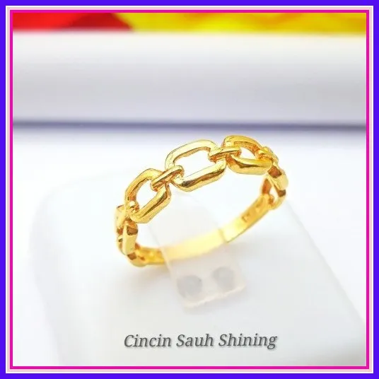 Cincin Emas 916 Baru / New Rings Gold 916 Cincin Sauh Shining | Lazada