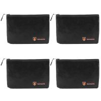 4X Fireproof Document Bags, Waterproof and Fireproof Bag with Fireproof Zipper for iPad, Money, Jewelry, Passport