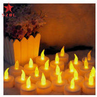 [ Ready Stock ] Flameless Led Candle Light Battery Powered Bright Color Lamp Blinking Row Long Lasting Decoration Lights (battery Not Included)