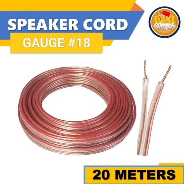 Speaker Wire Guage 18 (20 meters) Lazada PH