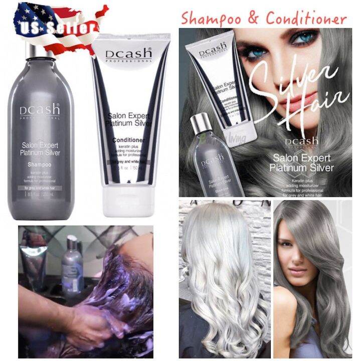 dcash-salon-expert-platinum-silver-shampoo-ดีแคช-แชมพู-ยาสระผม-รักษาผมสีเทาเงิน-250-ml-ติดทนยาวนาน-แชมพูม่วง-สระม่วง