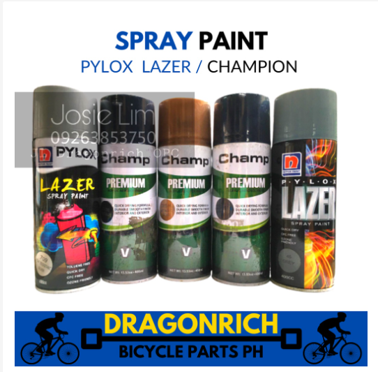 Nippon Paint LAZER Champion Pylox Spray Paint 400cc Metallic Colors