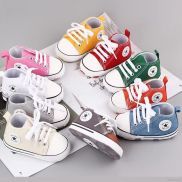 Giày Trẻ Sơ Sinh Nam Nữ Giày Tập Đi Cho Bé Bằng Vải Bố Mới Giày Sneaker