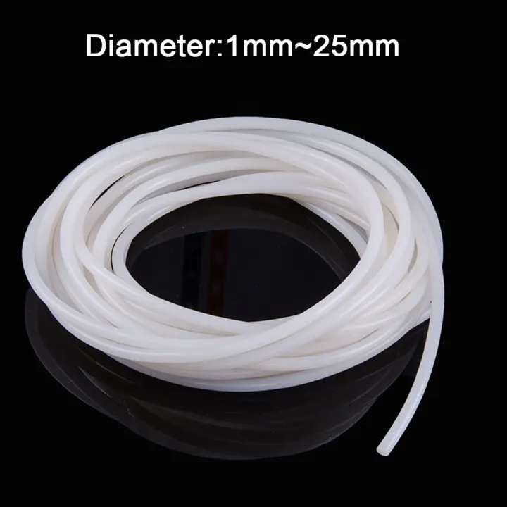 Solid Silicone Cord Dia 1mm25mm White Rubber Gasket Trim Seal Strips O