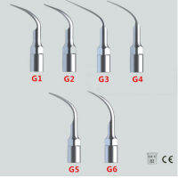 6 x EMS นกหัวขวานประเภททันตกรรมอัลตราโซนิก Scaler ประเภทการปรับขนาด G1 G2 G3 G4 G5