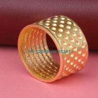 bdfszer 012A Copper thimble adjustable thickened silver nail embroidery thimble anti-prick finger cot ring thimble hoop sewing tool