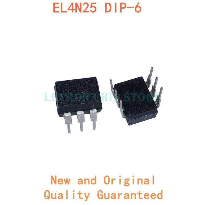 ชิปเซ็ตอะไหล่อุปกรณ์เสริม El4N25 Dip6 4N25 Dip-6 สําหรับ Optocoupler Novo E 10 ชิ้น