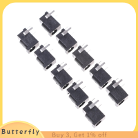 Butterfly 10 pcs Black 3 PIN 3.5mm x 1.3mm DC Power JACK SOCKET PCB MOUNT