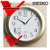 SEIKO นาฬิกาแขวนผนัง ขอบพลาสติกสีบอร์นทอง หน้าขาว รุ่น QXA327G - สินค้ารับประกัน 1 ปี ผ่านศูนย์  (ประเทศไทย)