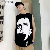 FARUILINE MEN095 เสื้อกล้ามผู้ชาย เสื้อแขนกุดแฟชั่นผช ลุคสตรีท